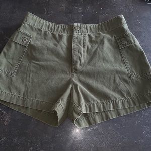 Vintage J. Crew Army Green Chino Shorts